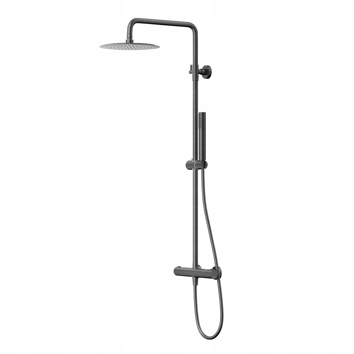 Kolumna prysznicowa z termostatem Corsan Lugo Deszczownica 25cm GunMetal