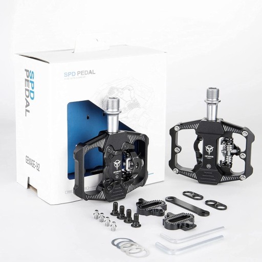PEDAŁY MTB ROWEROWE PLATFORMOWE z SPD dwustronne Model Pedał SPD