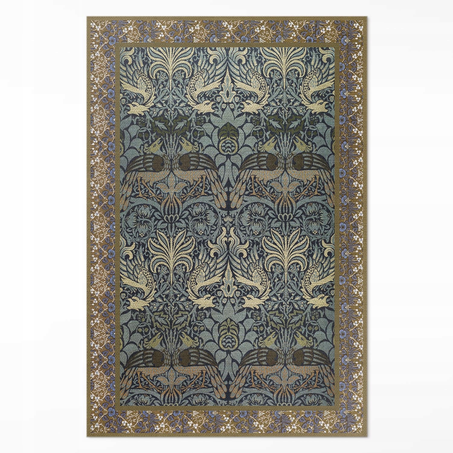 Koberec Rozměr: 100 x 150 cm Páv a drak William Morris