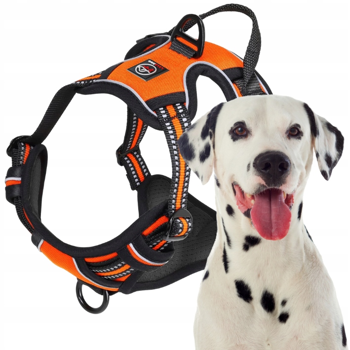 Levně Postroj typu Guard pro psa Elite beztlakový XL lalazoo orange