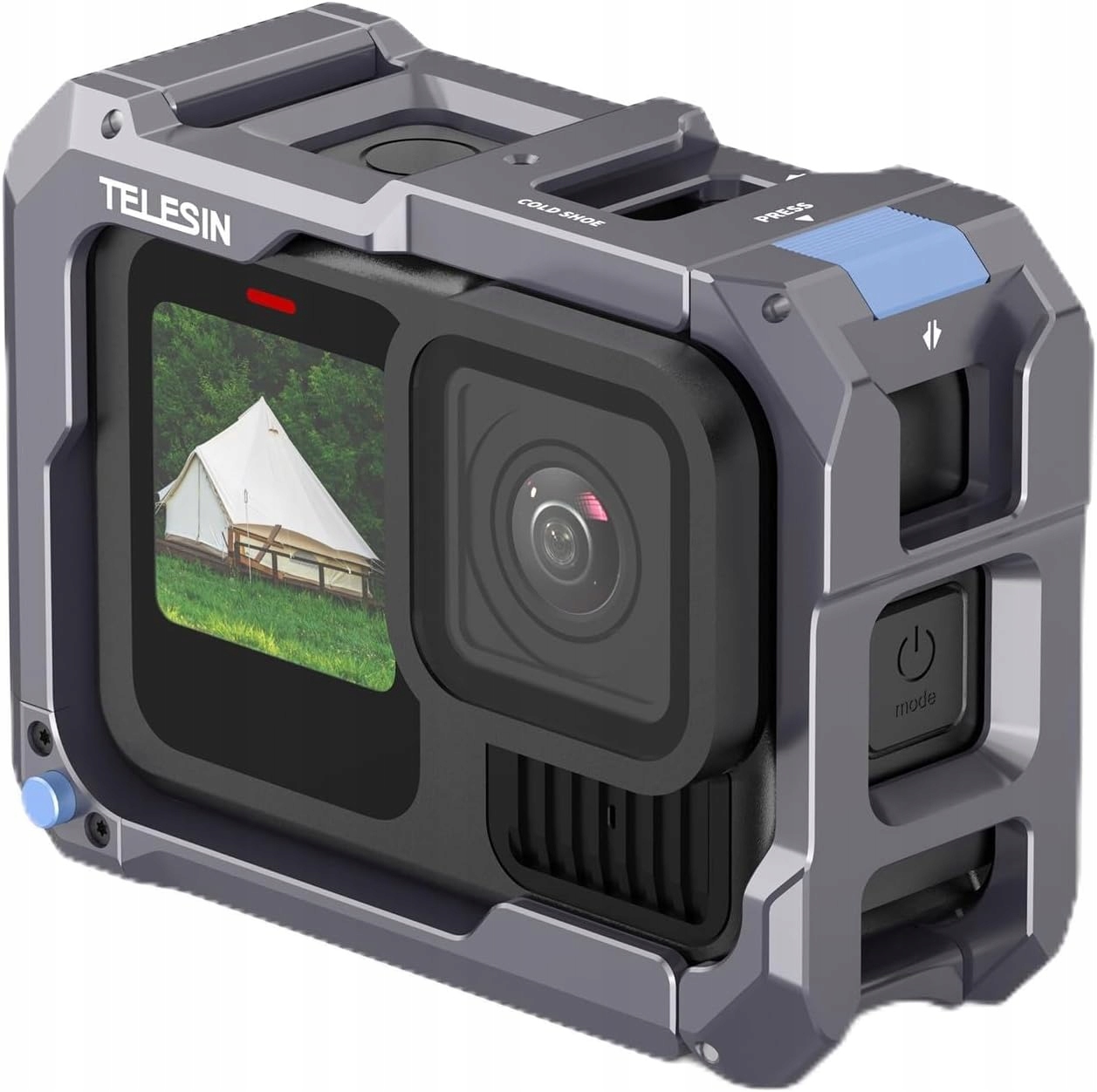 Hliníkové kovové pouzdro Rámeček Telesin pro montáž na GoPro 13 12 11 10 9