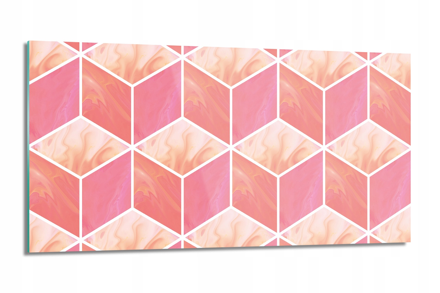 panel do kuchyne Štvorcová geometria 100x50 sklo