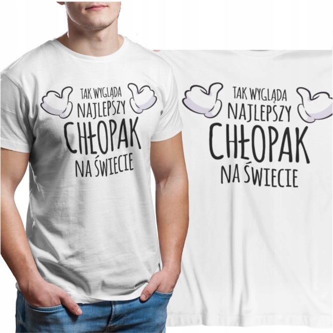

T-shirt Męski Prezent Najlepszy Chłopak S - 5XL