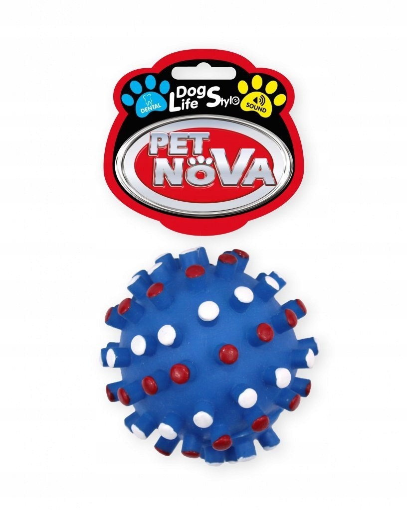 

Pet Nova Piłka Jeż Z Wypustkami 8,5cm Niebieska