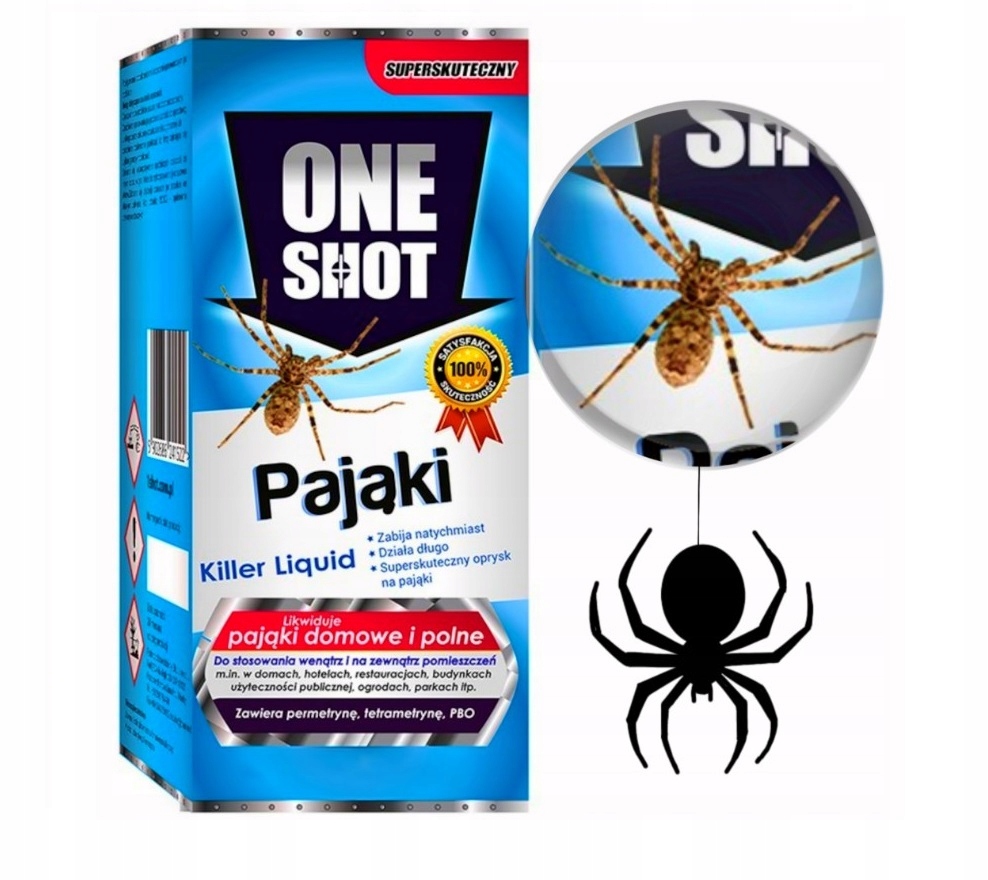 

One Shot Oprysk środek Płyn na Pająki 100 ML