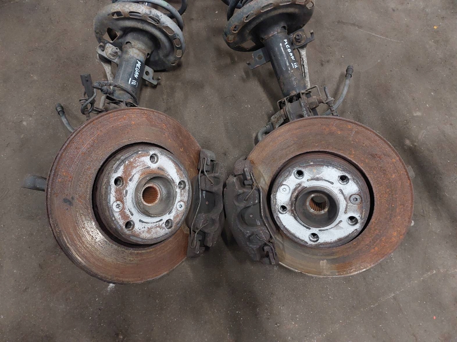 shock absorber spring swing left front + right front MEGANE III