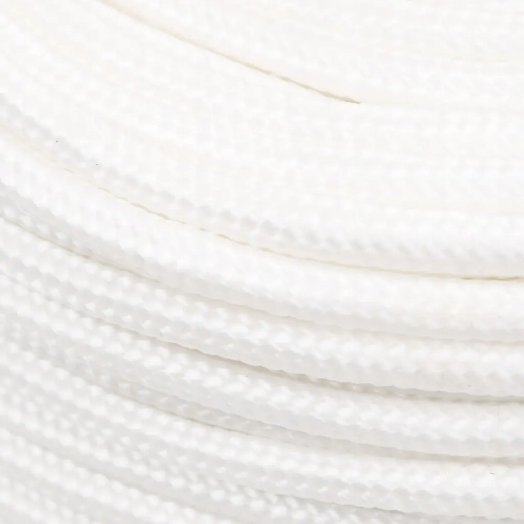 Linka żeglarska, biała jednolita, 8 mm, 50 m, polipropylen Średnica 1 mm