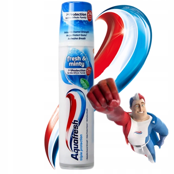 

Pasta do zębów w tubie Aquafresh z fluorem 100ml