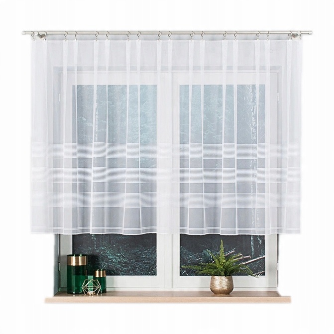

Firanka gotowa żakardowa Michalina biała 250x150