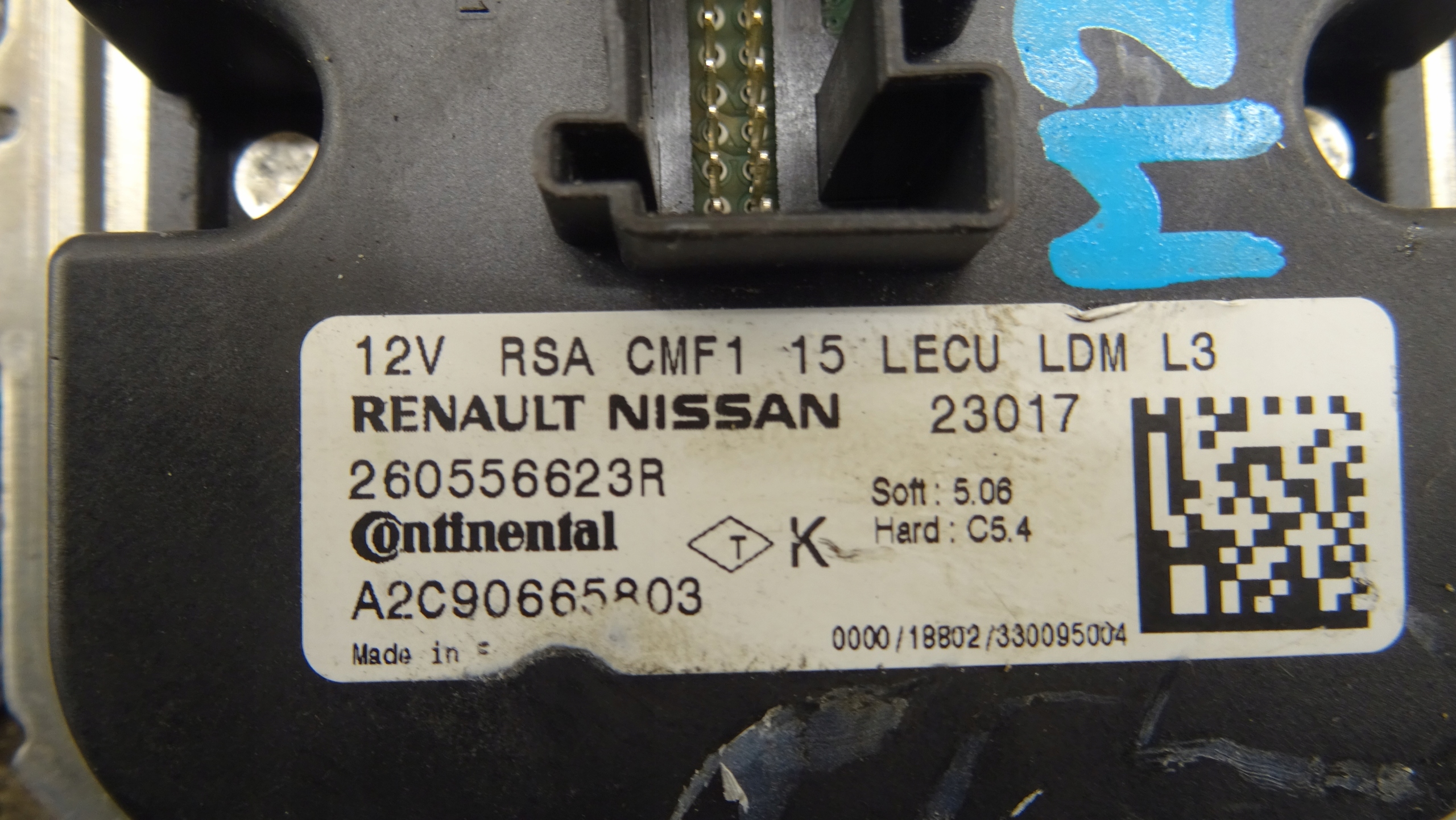 module lights control unit LED RENAULT 260556623R