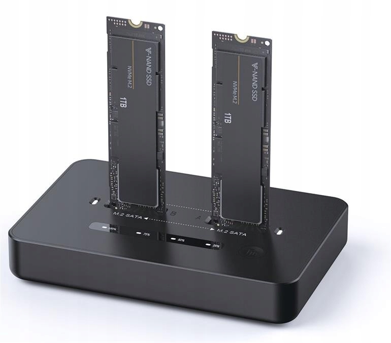 Stacja dokująca do komputerów stacjonarnych z dwoma dyskami Ssd Usb,),