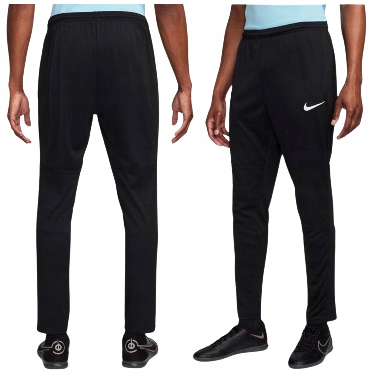 Spodnie Męskie Nike Piłkarskie Treningowe Dresowe Oddychające Czarne r. S