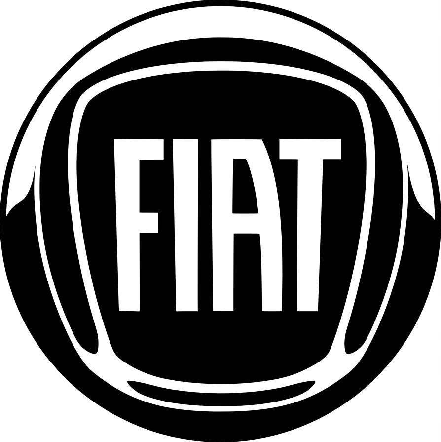 

Naklejka na samochód auto, Fiat 500 nowe logo 15cm