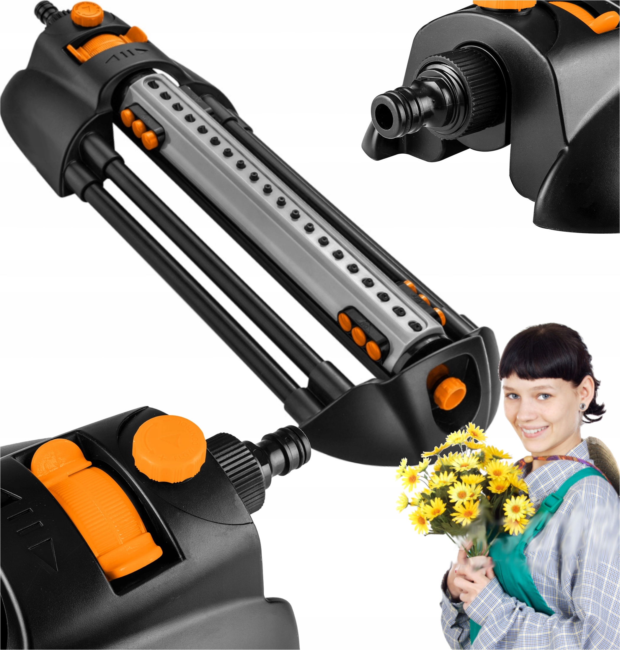 Oscilační Zahradní Zavlažovač Dvojitě Vyztužený Na Zavlažování, Regulace