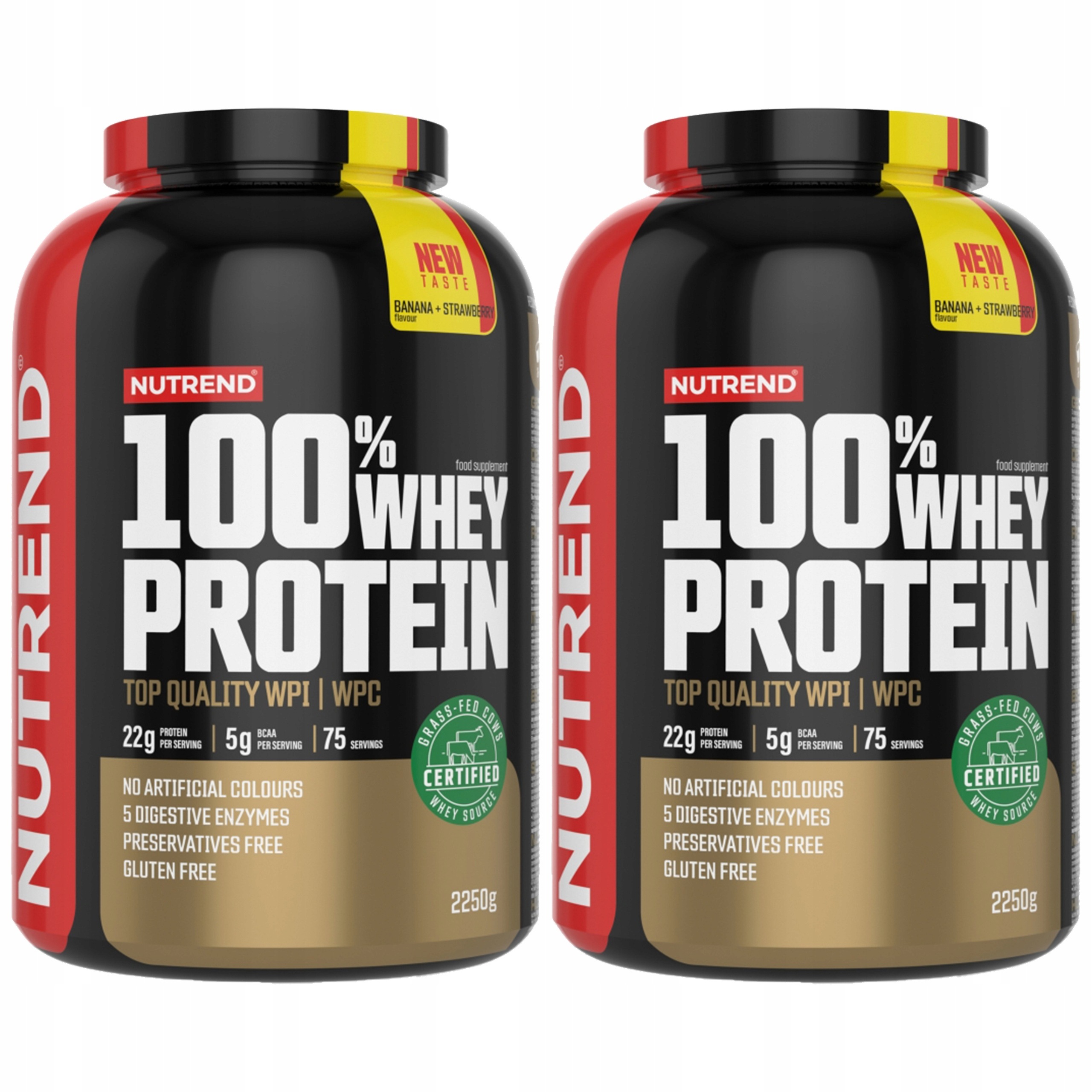2x Syrovátkový Protein Koncentrát Wpc Izolát Wpi 2250 g Nutrend