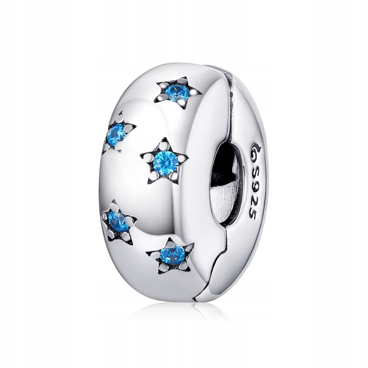 

Charms do Pandora Klips Niebieskie Gwiazdki S925