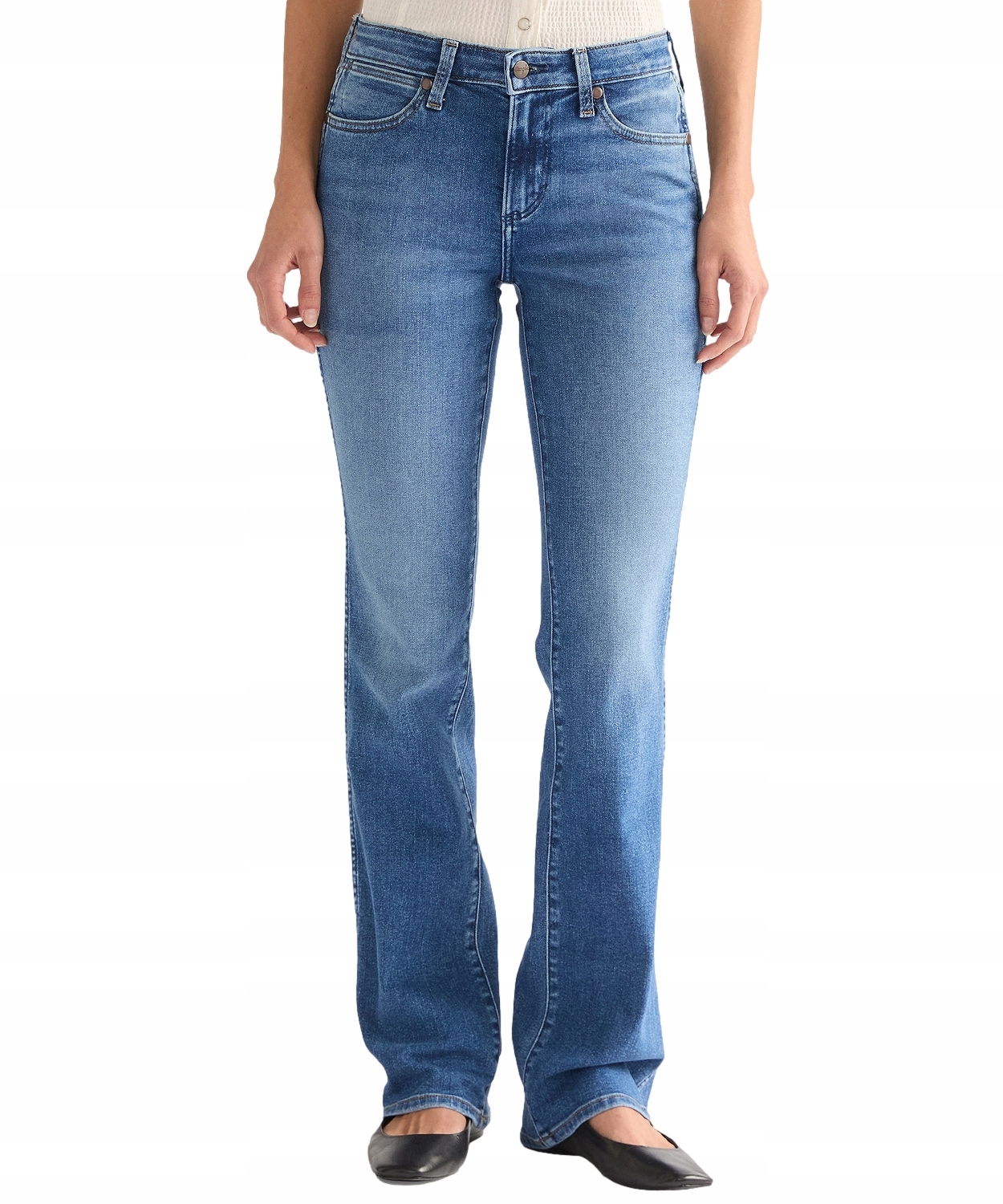 Džíny Wrangler Bootcut 112378531 Raven W 27 L 30