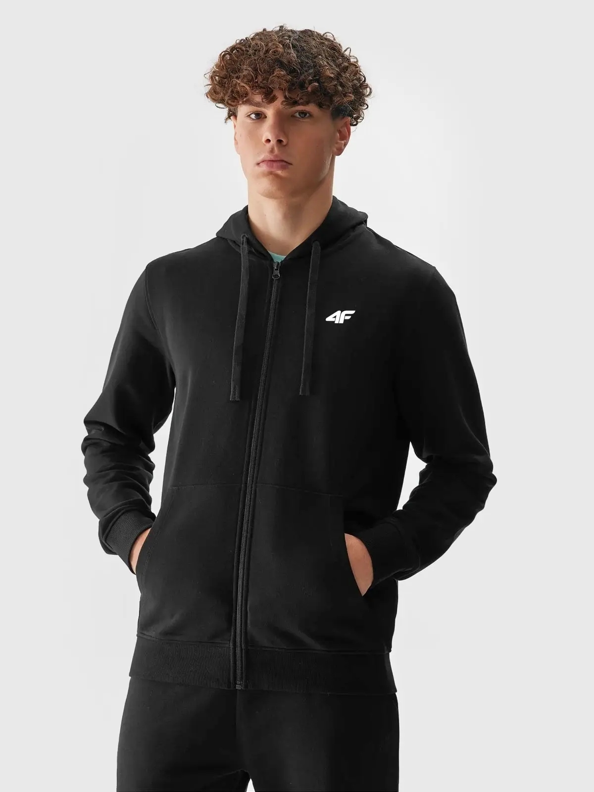 BLUZA MĘSKA 4F ROZPINANA Z KAPTUREM DRESOWA SPORTOWA BAWEŁNA LIMITOWANA Rozmiar L