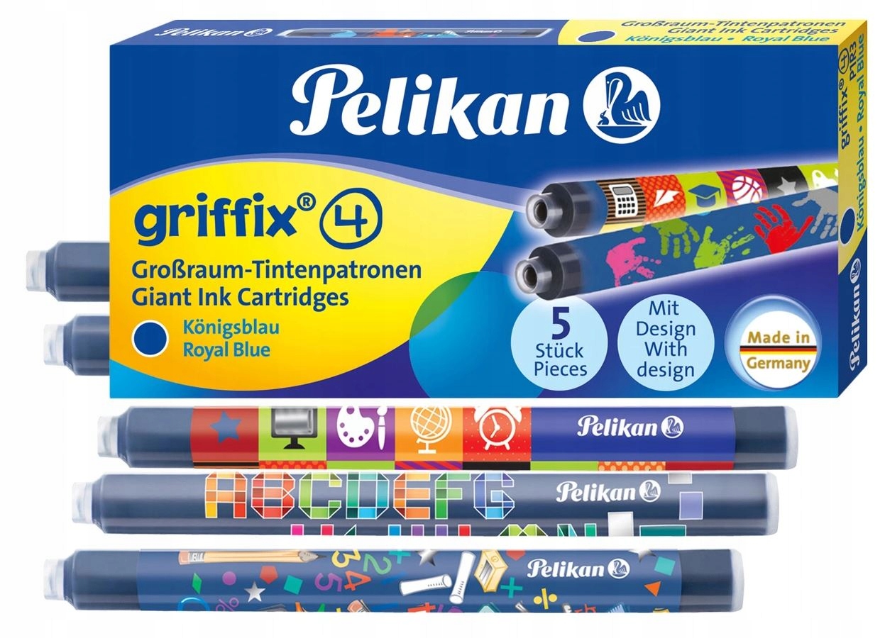 

Naboje do piór Pelikan Griffix niebieskie op. 5szt