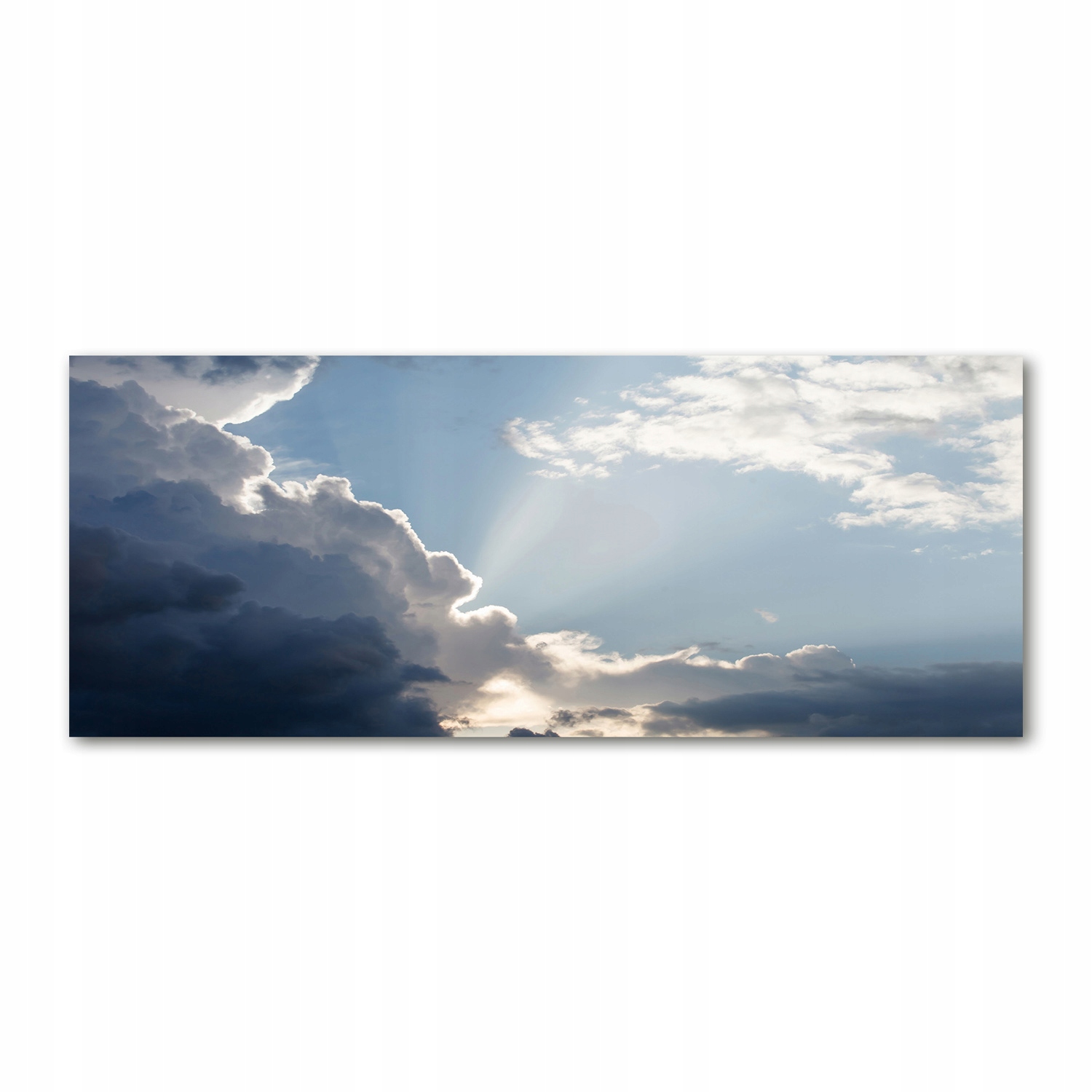 

Foto obraz szkło akryl Chmury na niebie 125x50 cm