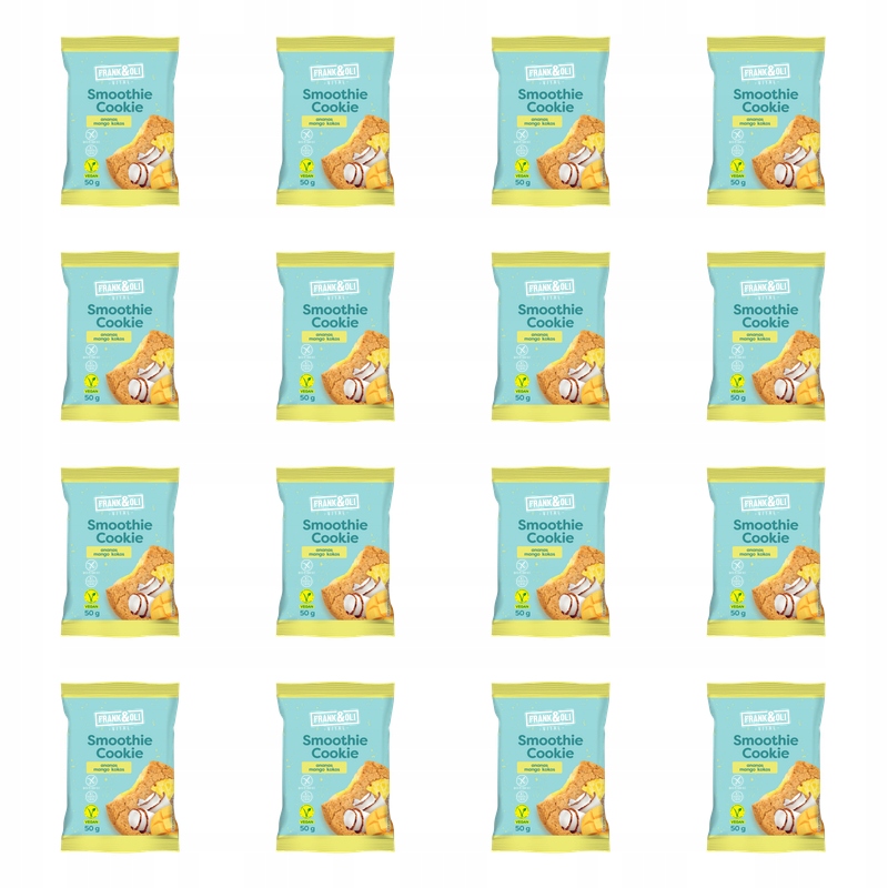 Frank&Oli Smoothie Cookie ovesné b/g kokos-ananas-mango 50g X16
