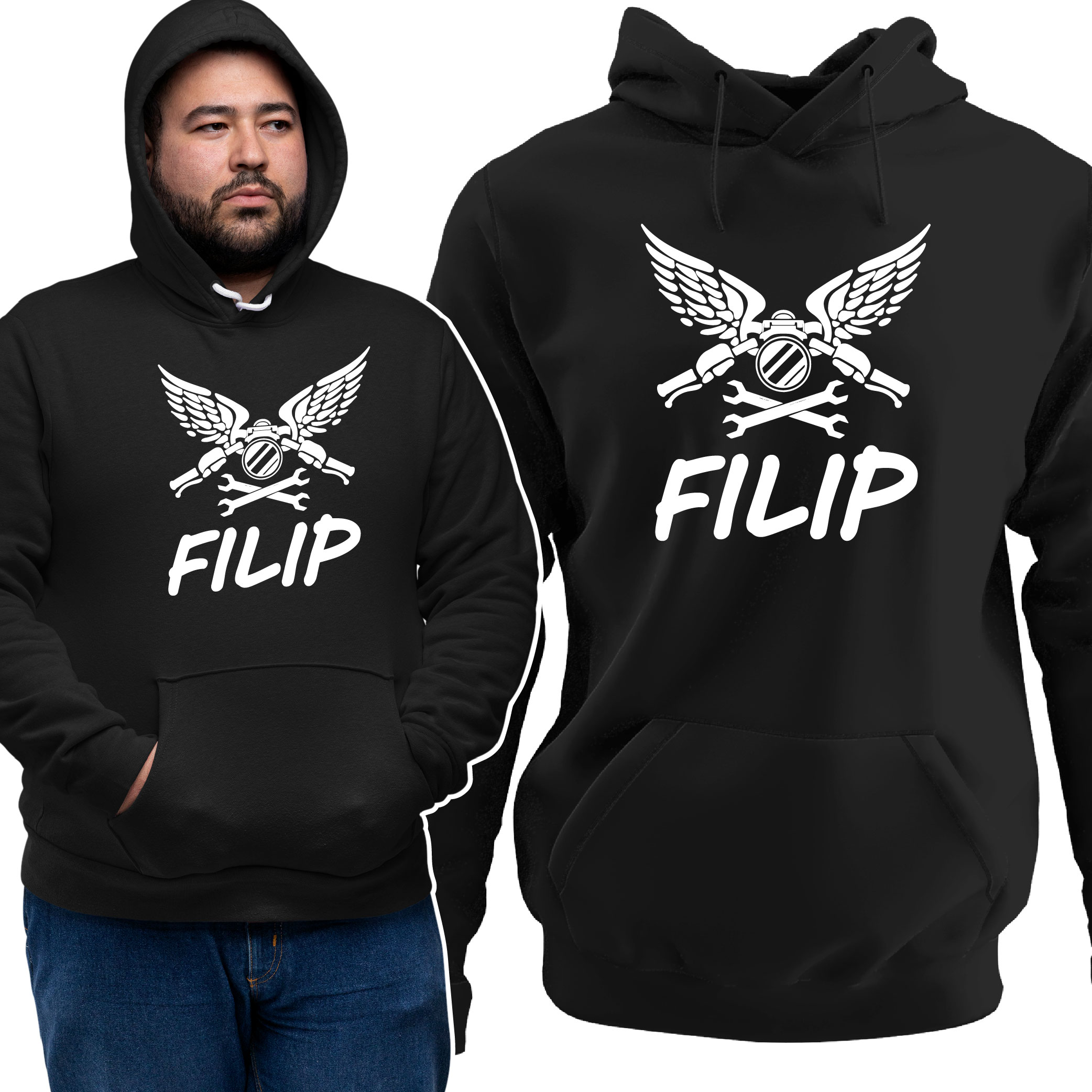 

Bluza Dla Motocyklisty Z Imieniem Własne Imię Moto