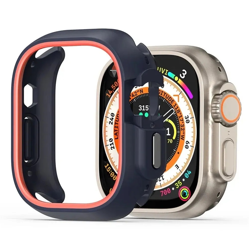 Dux Ducis futerał Bamo do Apple Watch Ultra Ultra 2 49 mm czarno pomarańc