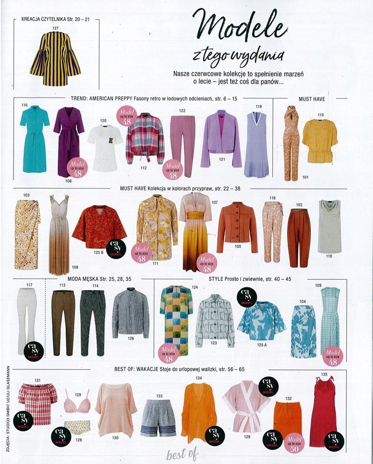 BURDA STYLE 6/2024 - lista modeli ISSN 9770867387200