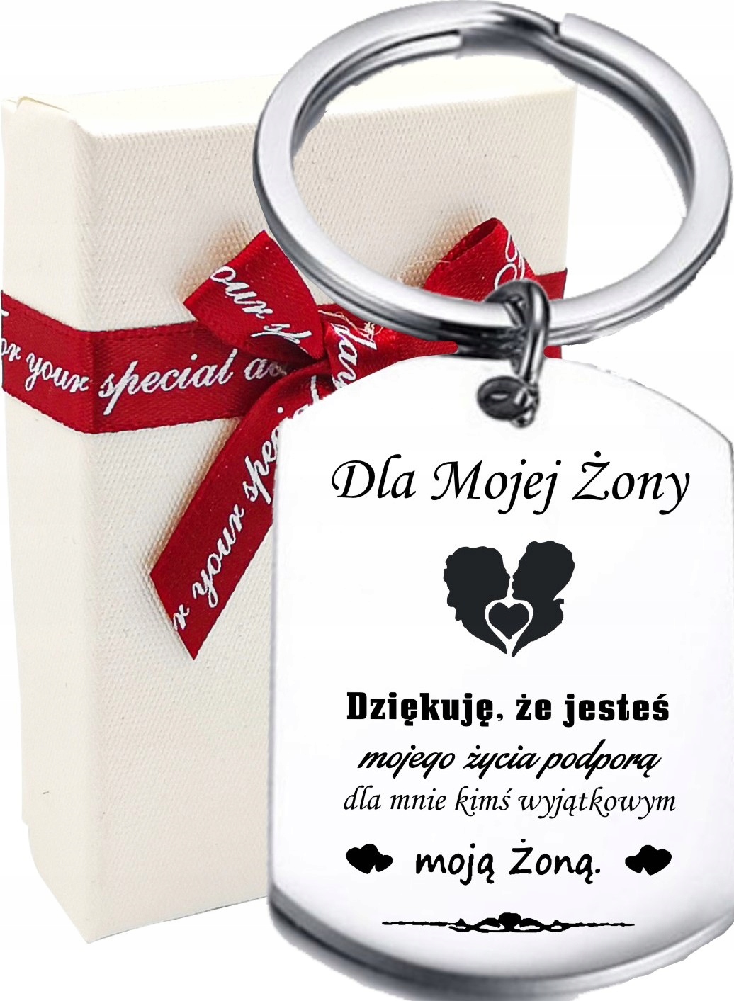 

Breloczek Brelok stal Prezent Dla Żony