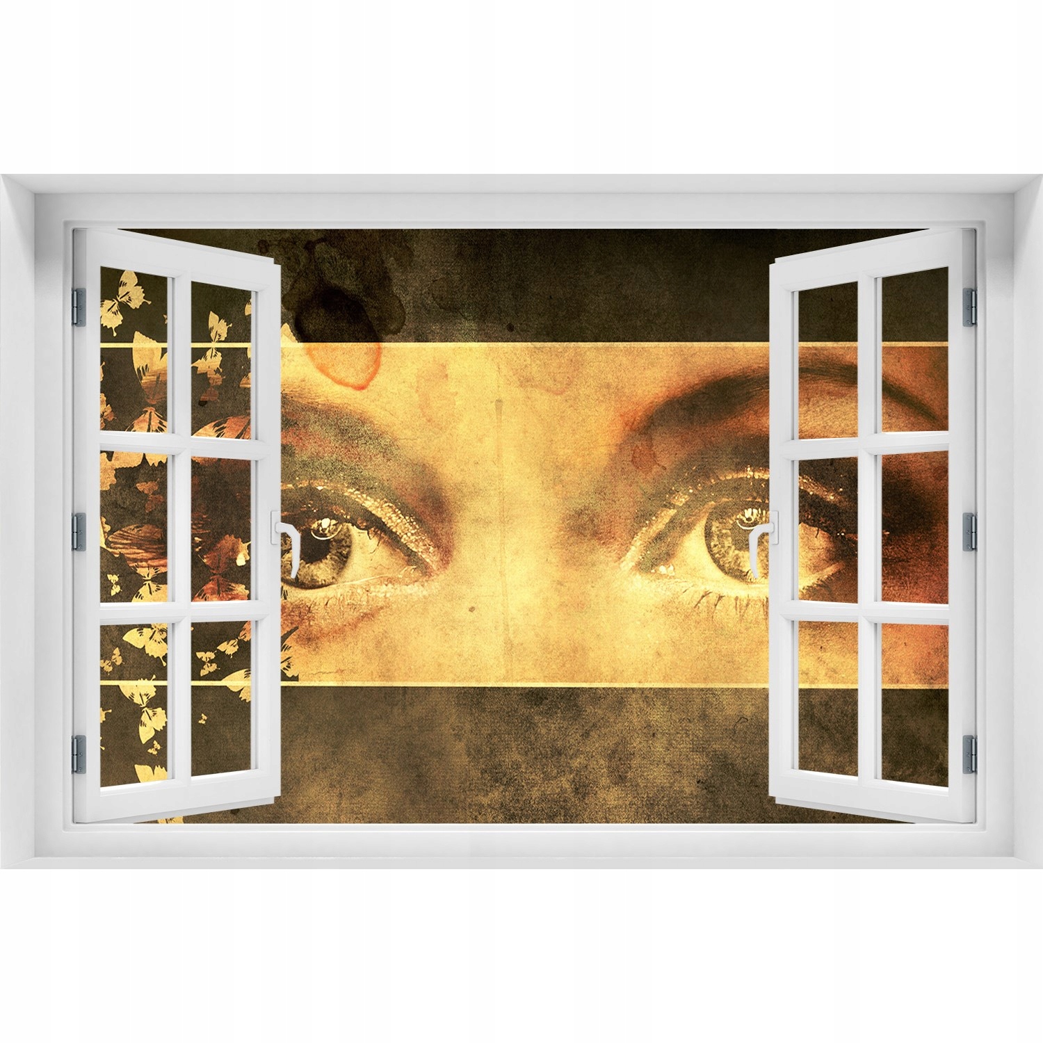 

Fototapeta Naklejka na ścianę Oczy i motyle 120x80