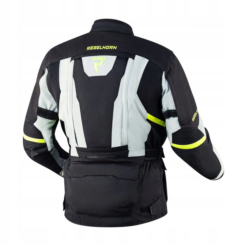 KURTKA TEKSTYLNA HARDY II GREY/BLACK/FLO YELLOW L