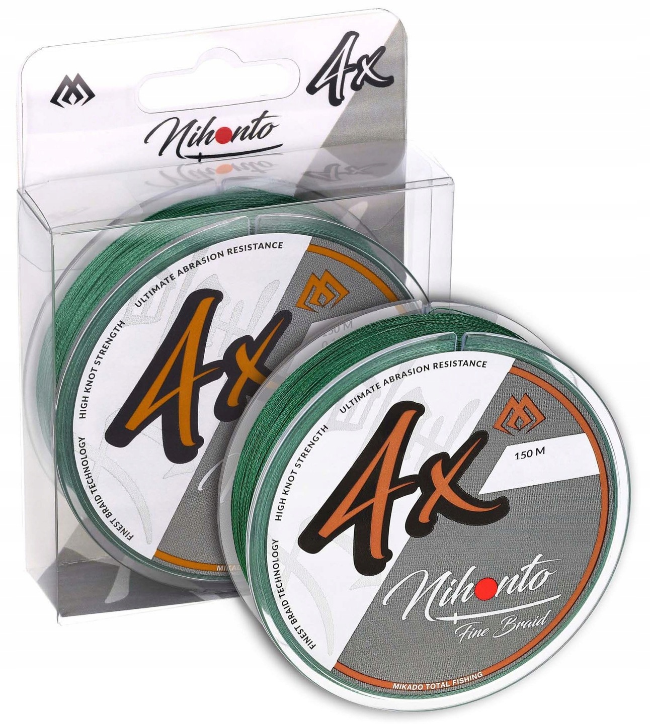 Plecionka Mikado Nihonto Fine Braid Zielona x4 0,18 mm x 150 m