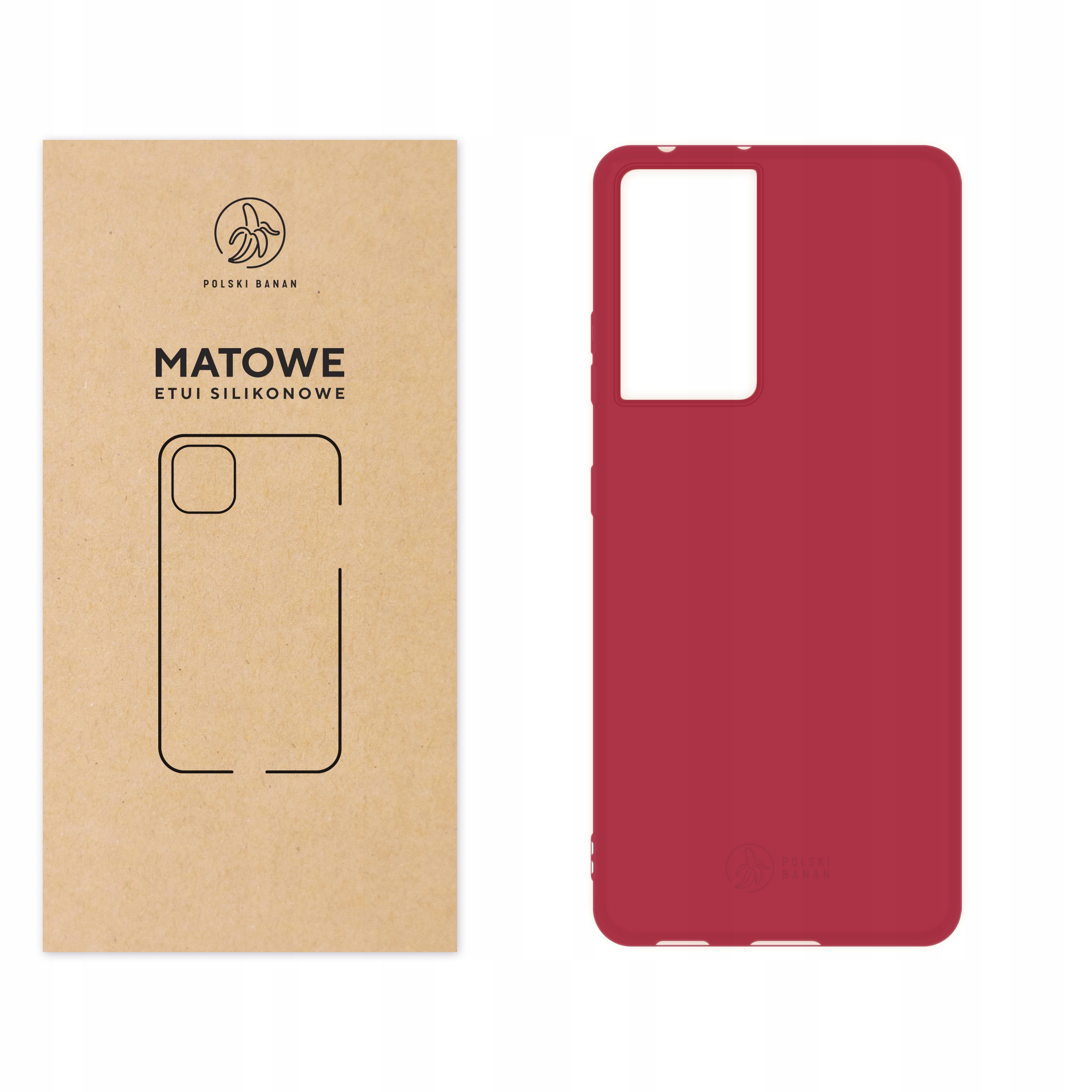 

Etui Matowe do Samsung S21 Ultra wiśniowe