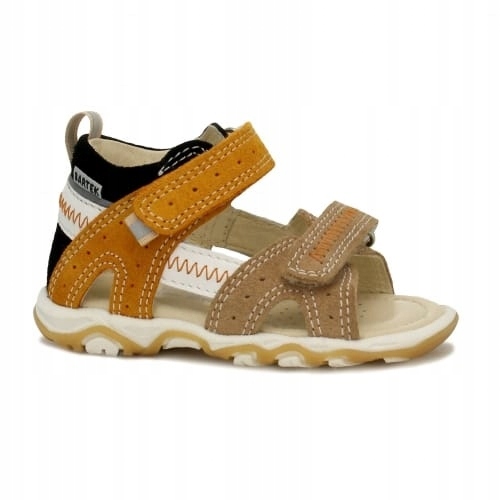 Sandały BARTEK beżowe, pomarańczowe r.25