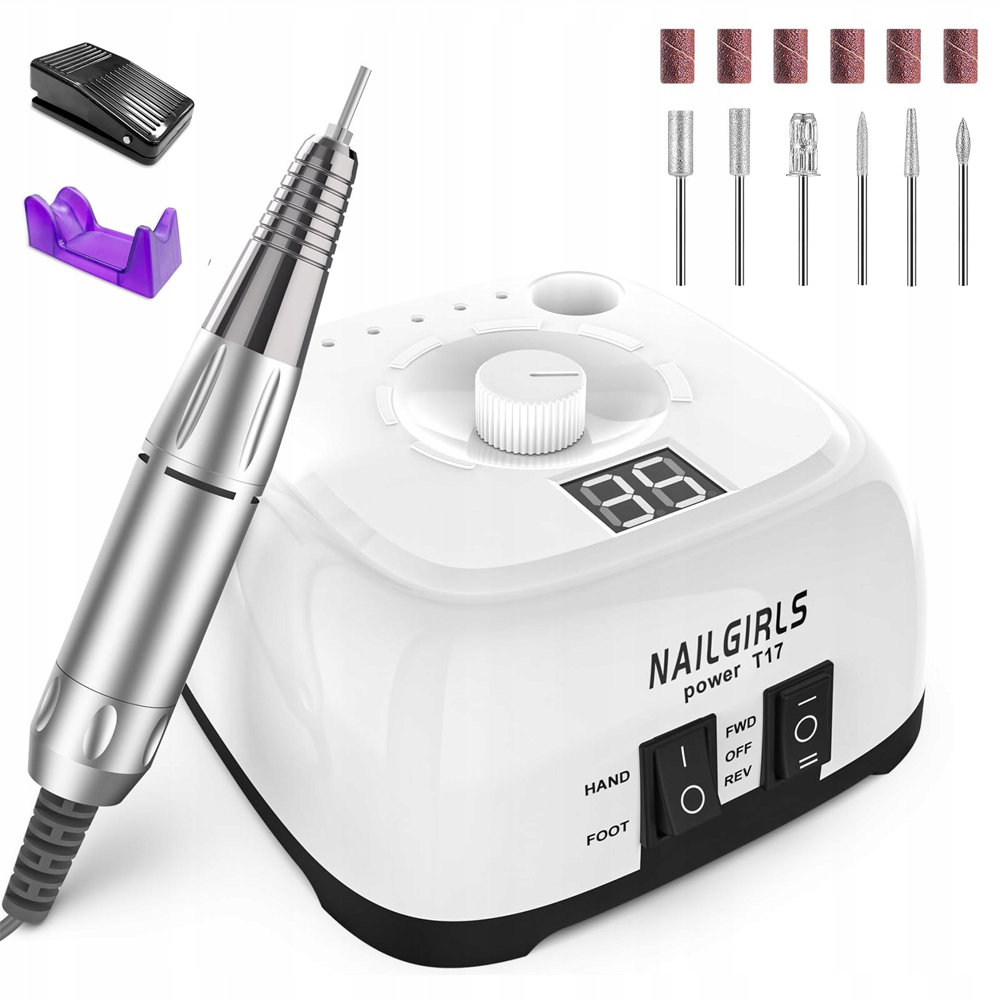 Bruska Na Nehty Profesionální 5 Vrtáků 6 Leštiček Pedál