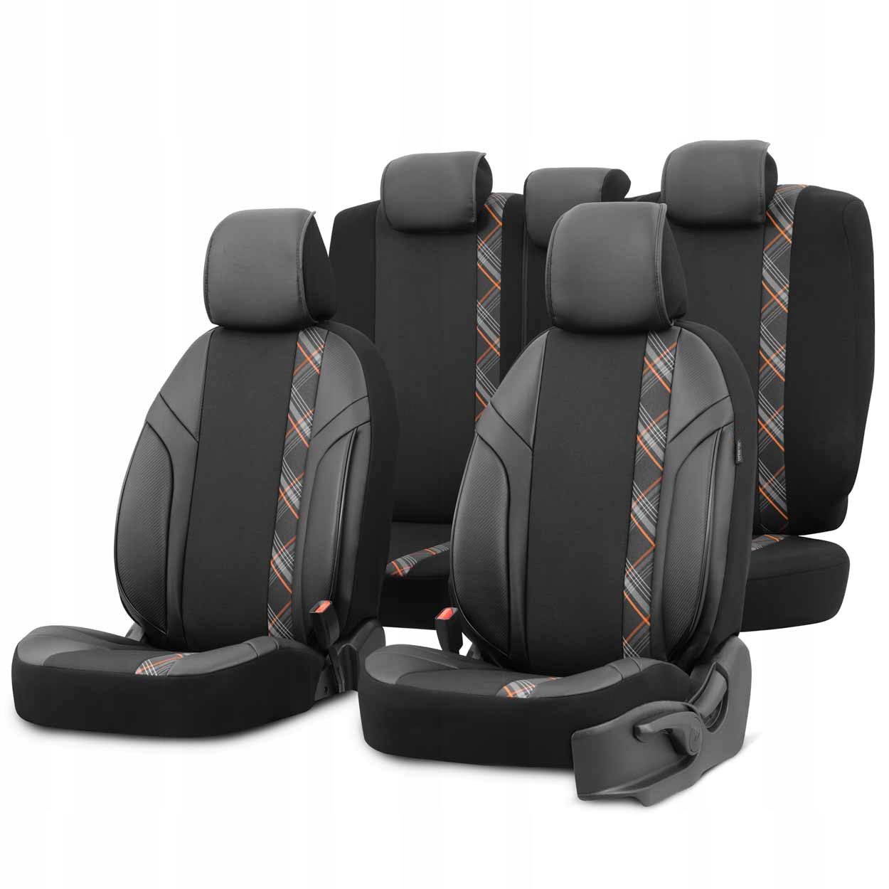 Komplet poťahov na autosedačky Otom Horizon 1805 Orange 3-ZIP