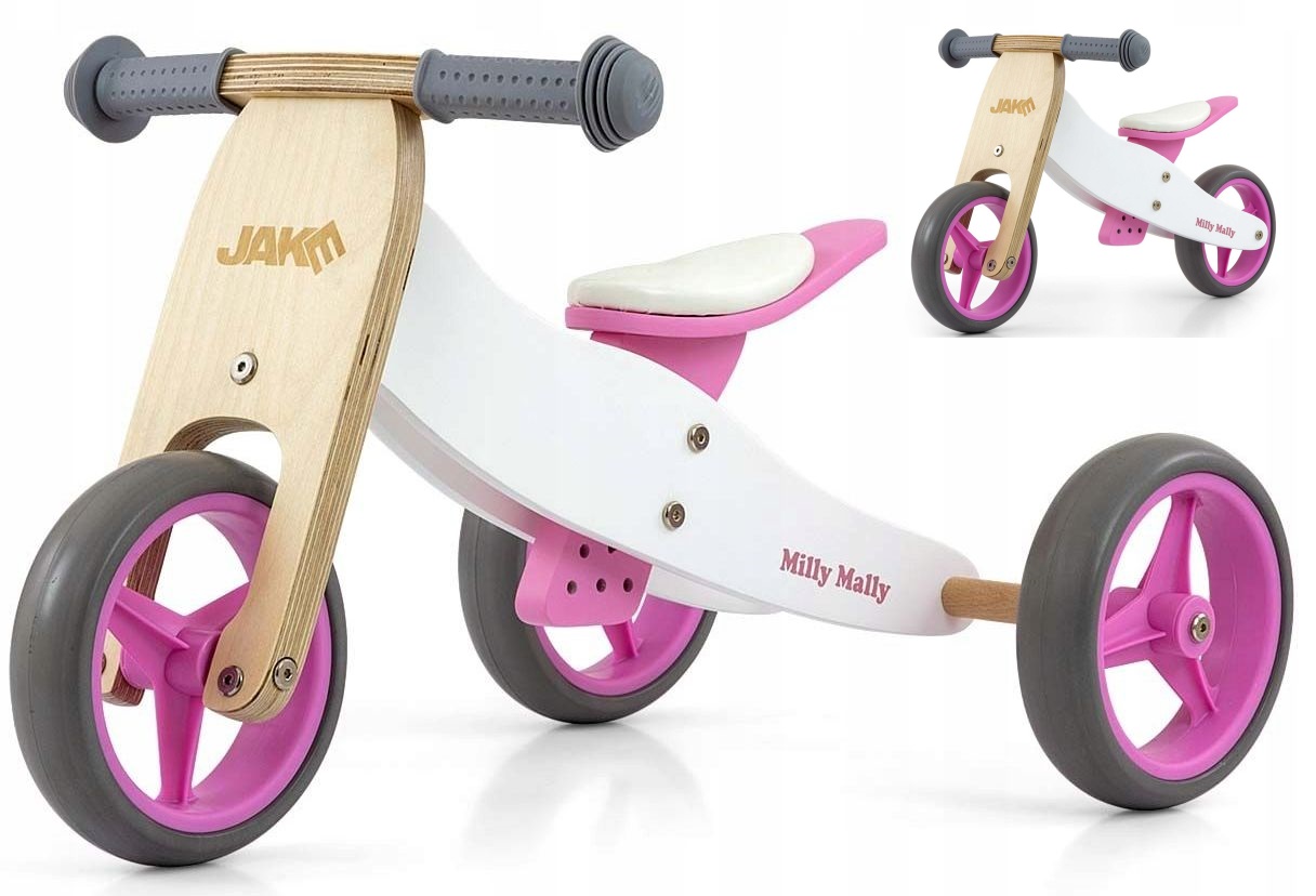 Rowerek Biegowy Trójkołowy Milly Mally Jake 2w1