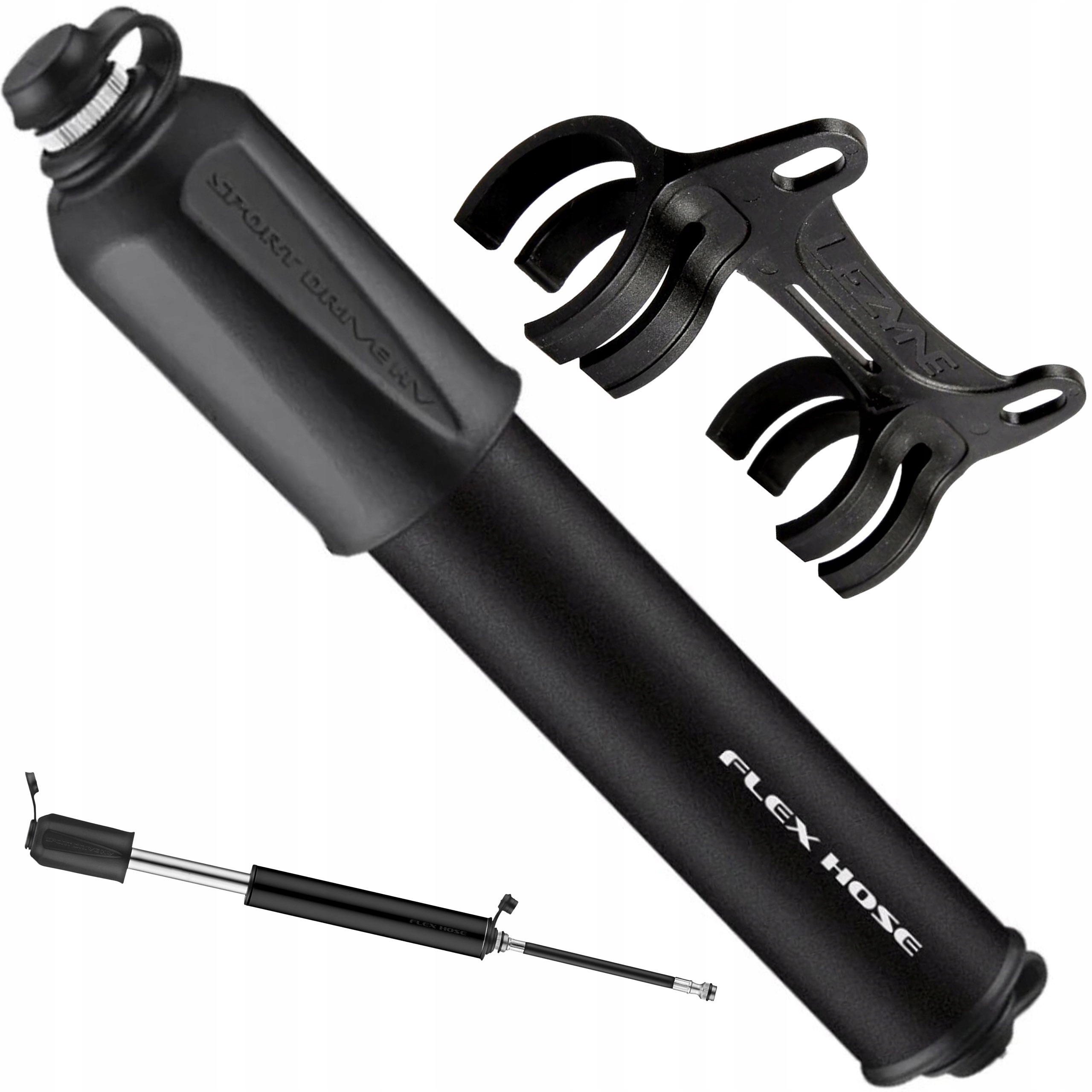 Mała Pompka Rowerowa Lezyne Sport Drive Hv Mtb Gravel Czarna 17cm Uchwyt