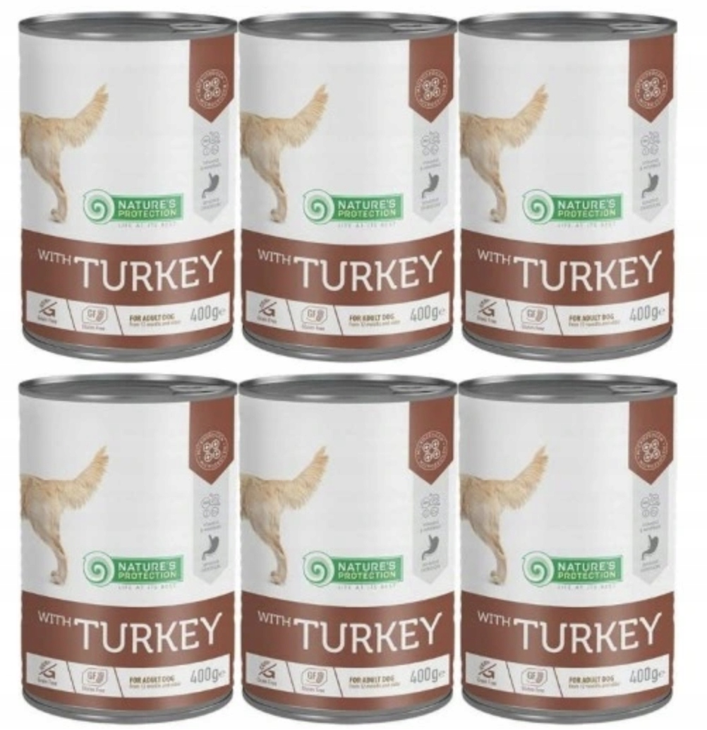 Levně Nature's Protection Krůta krmivo 6x 400g sada