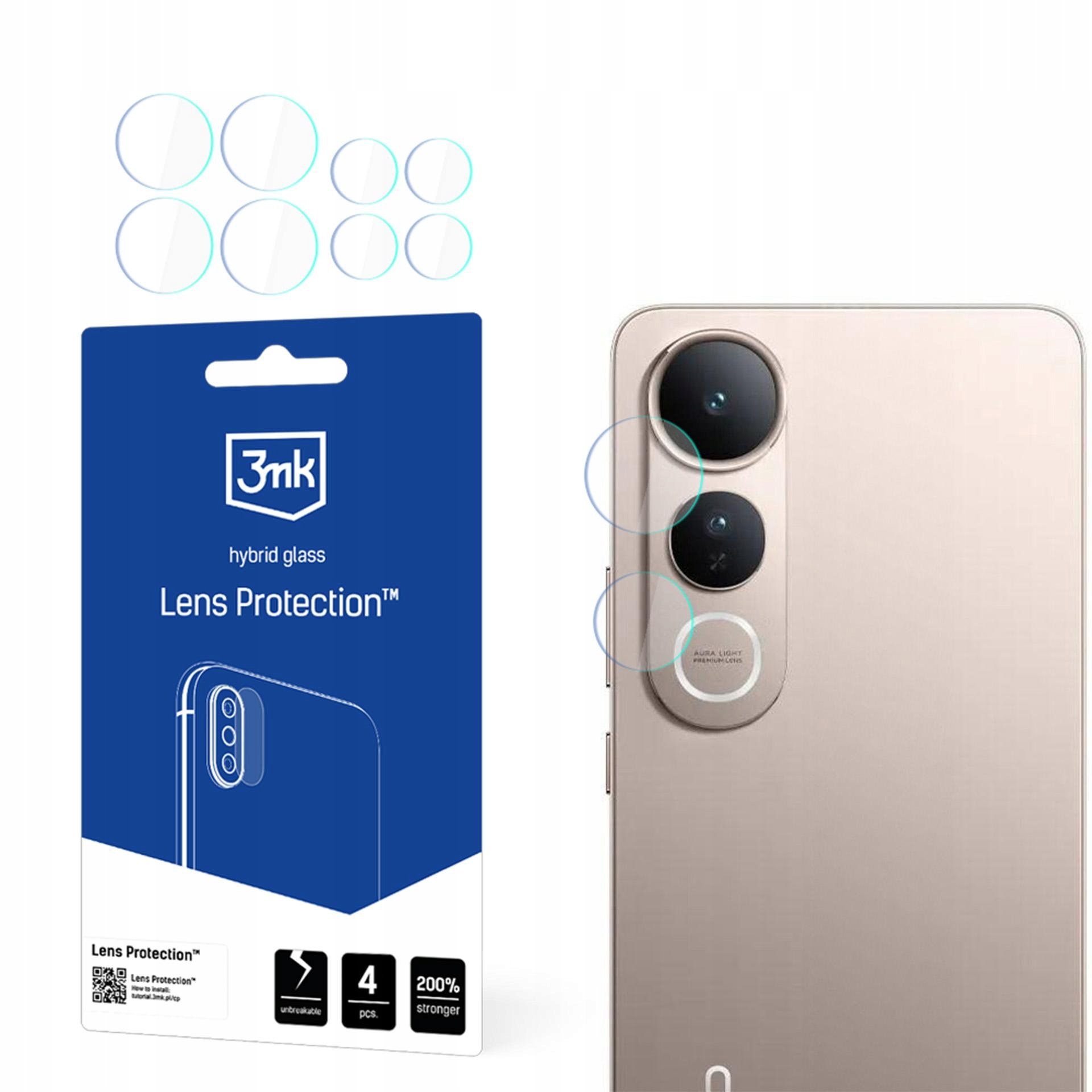 Szkło hybrydowe 3mk Lens Protection do obiektywu aparatu Vivo V50 Lite 4G