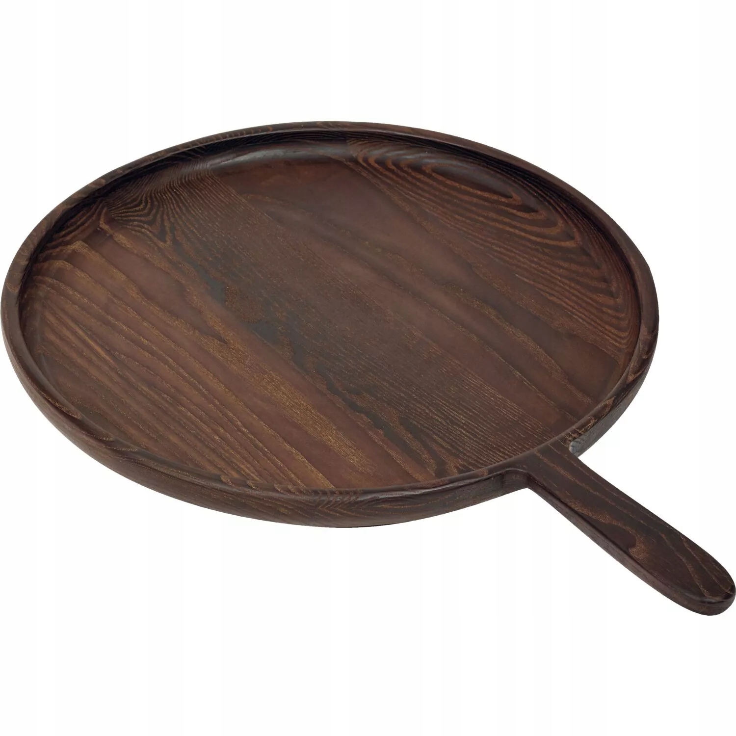 Podnos s rukoväťou Serax Pure Dark Brown/Wood 48,6x35 cm