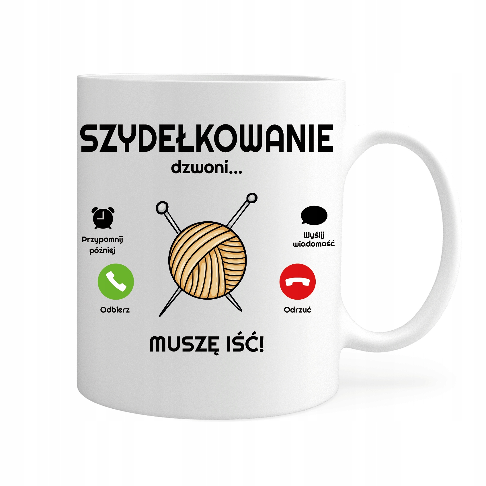 

Kubek Szydełkowanie Dzwoni Muszę Iść Hobby