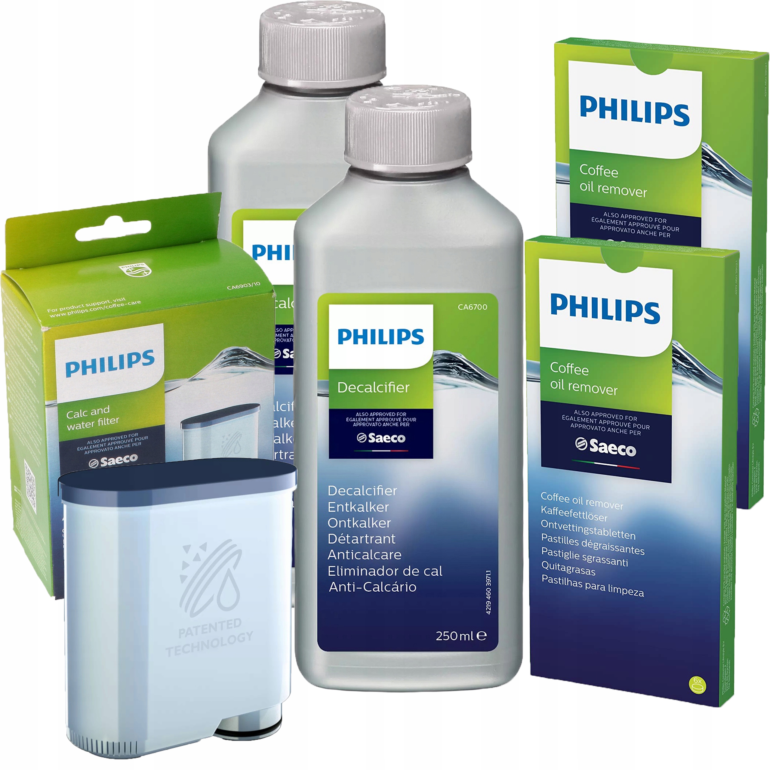 Filtr pro Saeco Philips Latte Go 3100 5400 4300 5000 Odvápňovač Tablety