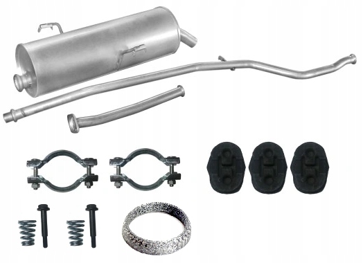 PEUGEOT 206 1.1 1.4 2000 - 06 ГЛУШНИК КОМПЛЕКТ ТРУБА