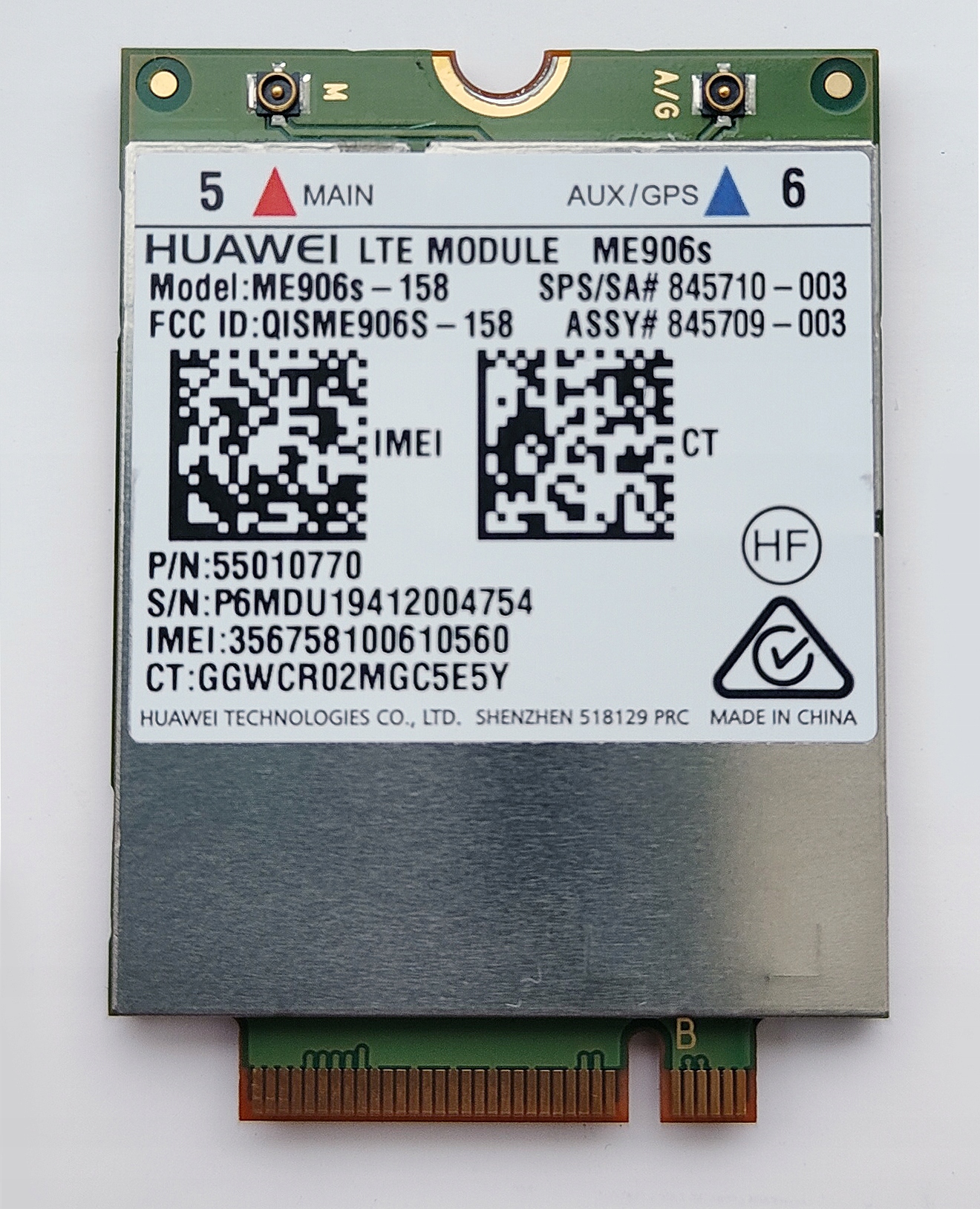 

Modem Wwan Lte Hp EliteBook 840 850 G5 Zbook 15 G5