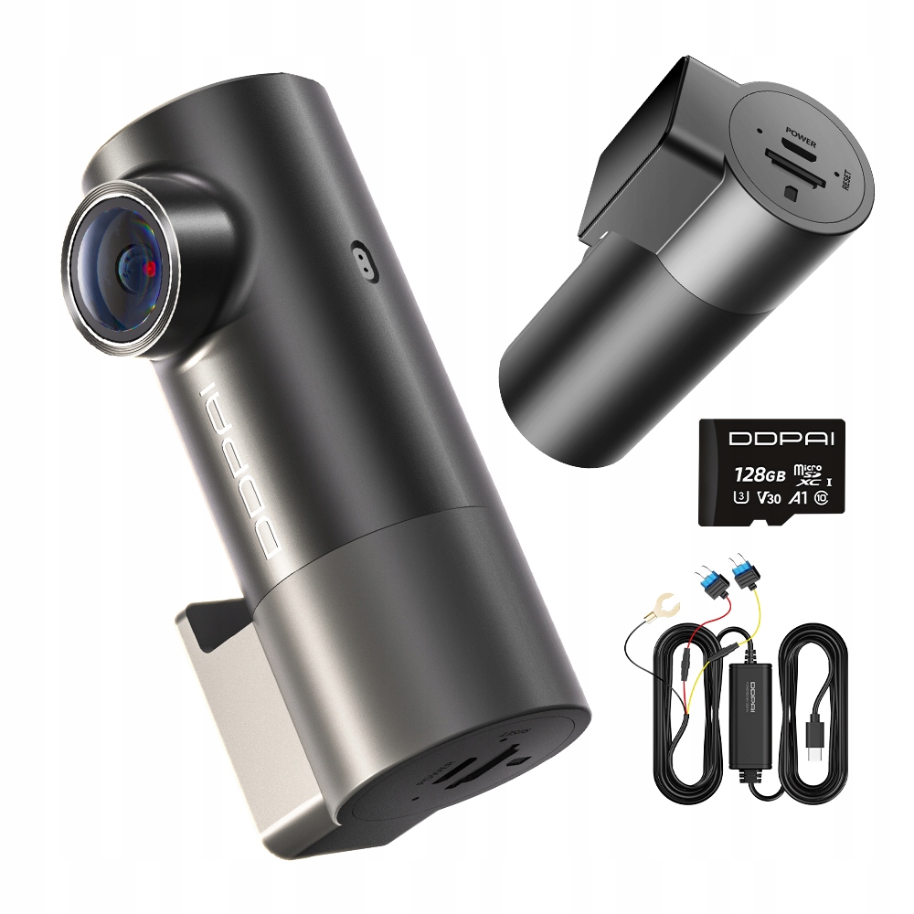 Videorekordér Ddpai Mini Pro 4K Kamera Automobilová Hardwire Kit +128GB