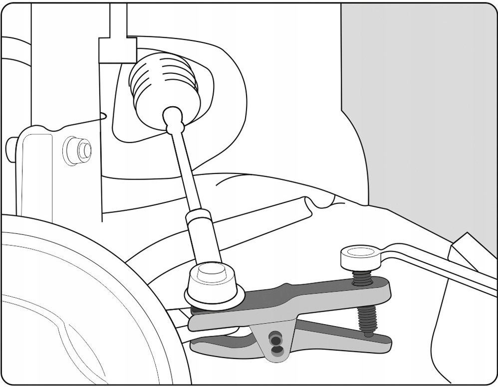 Sciagaczy koncowek drazkow kierowniczych sciagacz Weight with packaging 5 kg