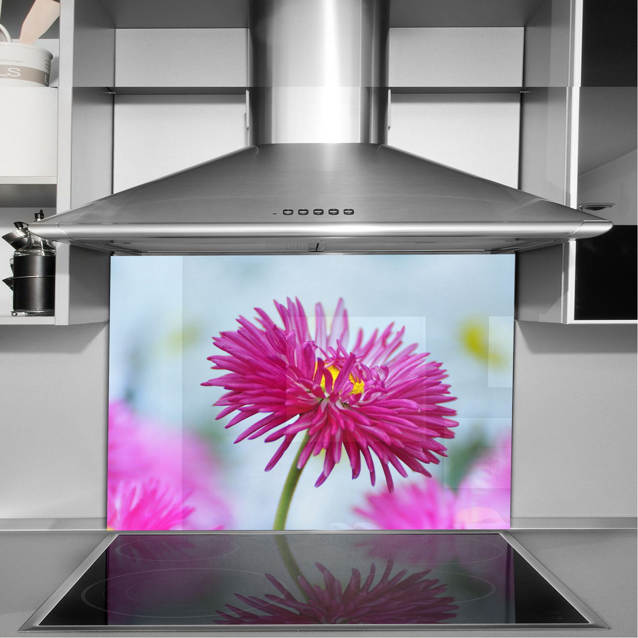 dekor szkło panel hartowany HD 90x65 kwiat Marka Follow The Glass