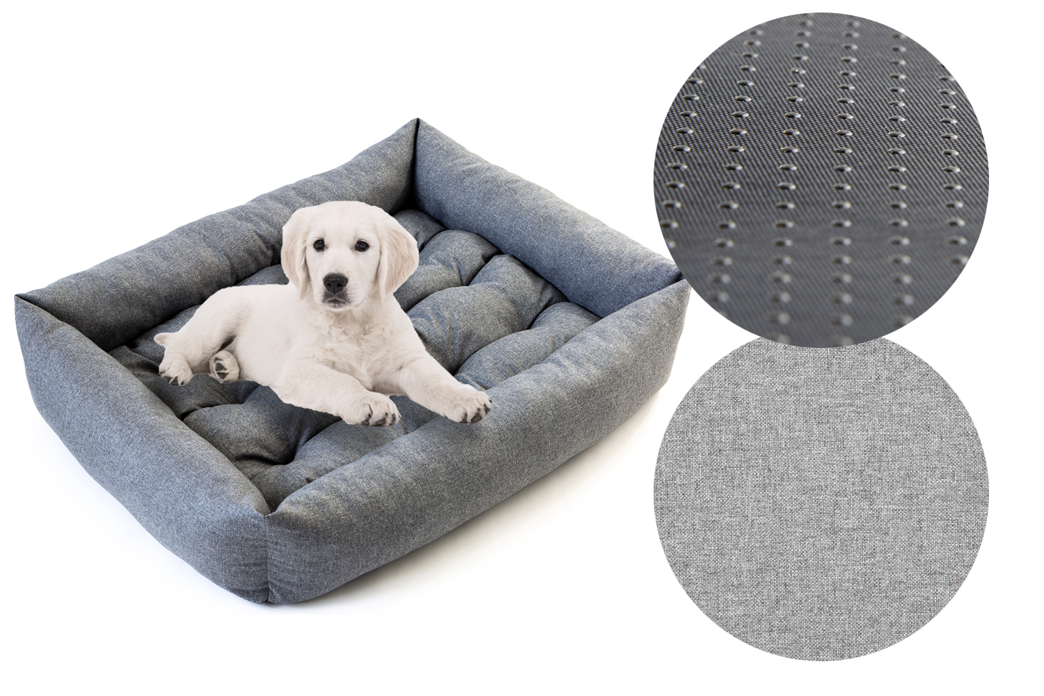 

Legowisko dla psa kanapa 95x75 Wodoodporne Len