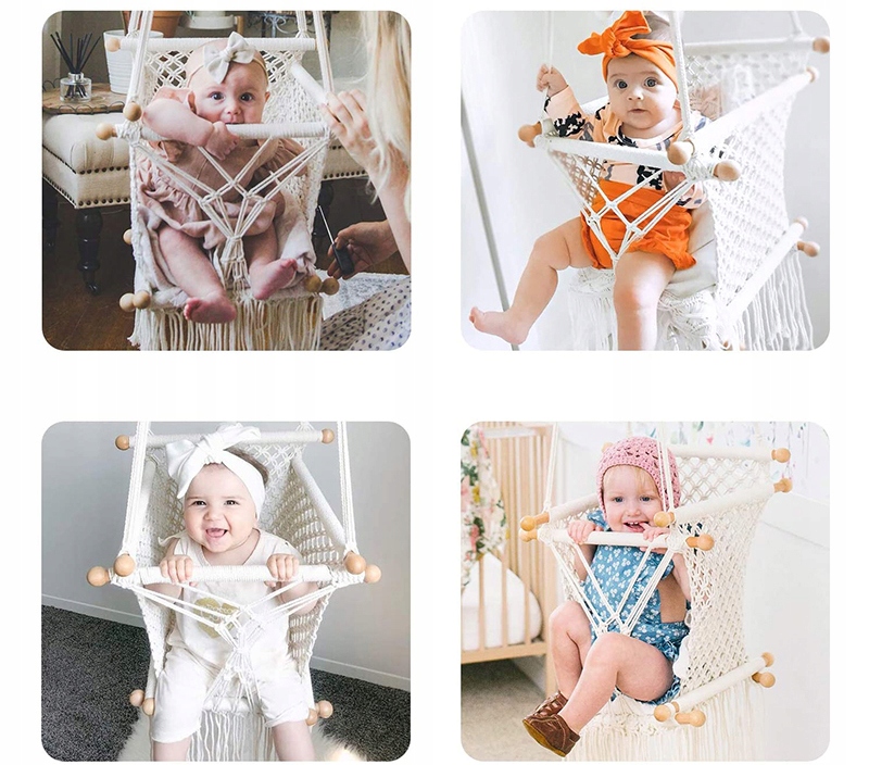 HUŚTAWKA OGRODOWA FOTEL WISZĄCY BUJAK KRZESŁO BRAZYLIJSKIE DLA DZIECI XXL EAN (GTIN) 5908305882602